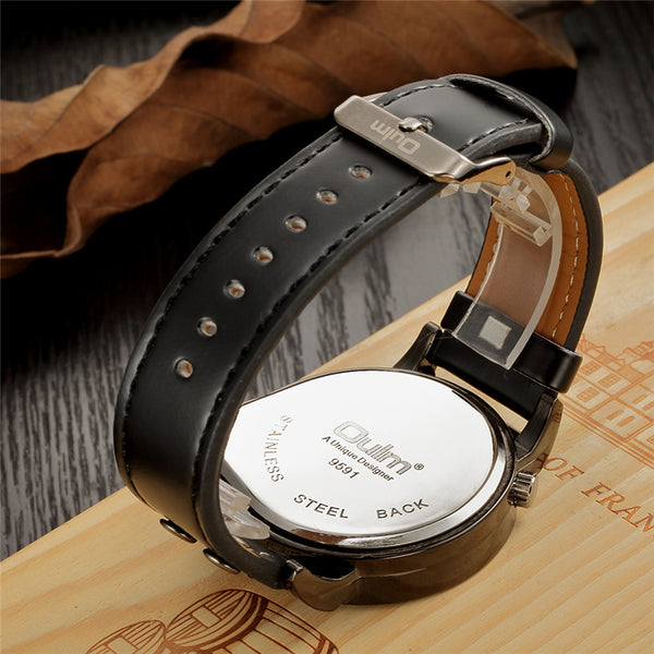 Leather Strap Military Sport Watch