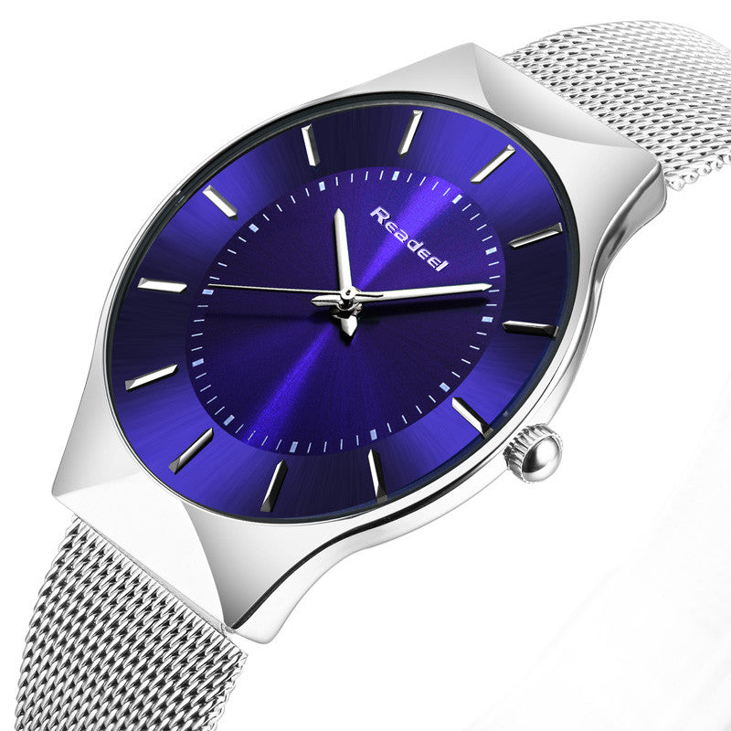 Stainless Steel Mesh Ultra Thin Watch - Main Image